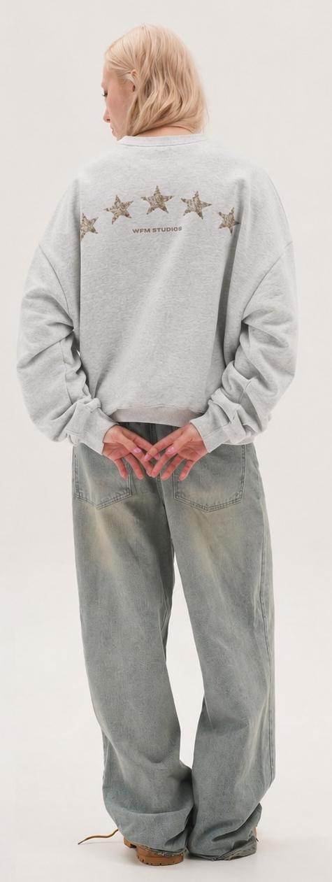 WFM Studios Stars Sweatshirt gris